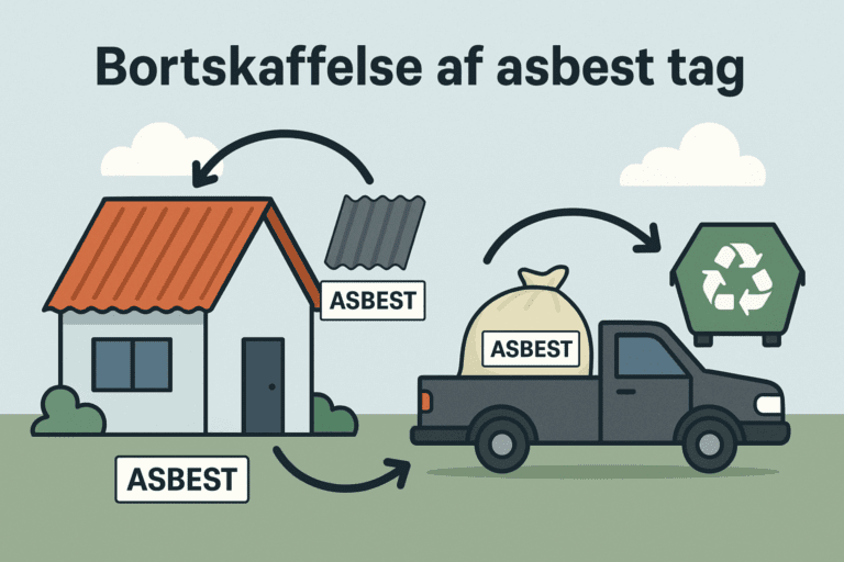 Bortskaffelse af asbest tag i 2025
