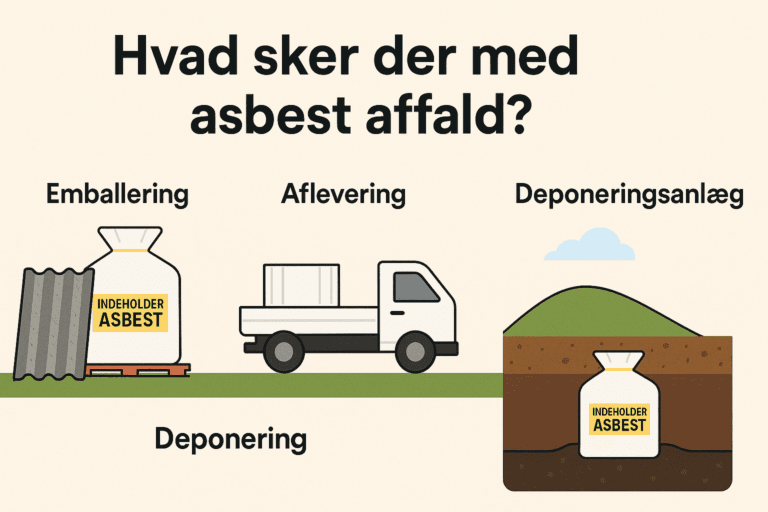 Hvad sker der med asbest affald