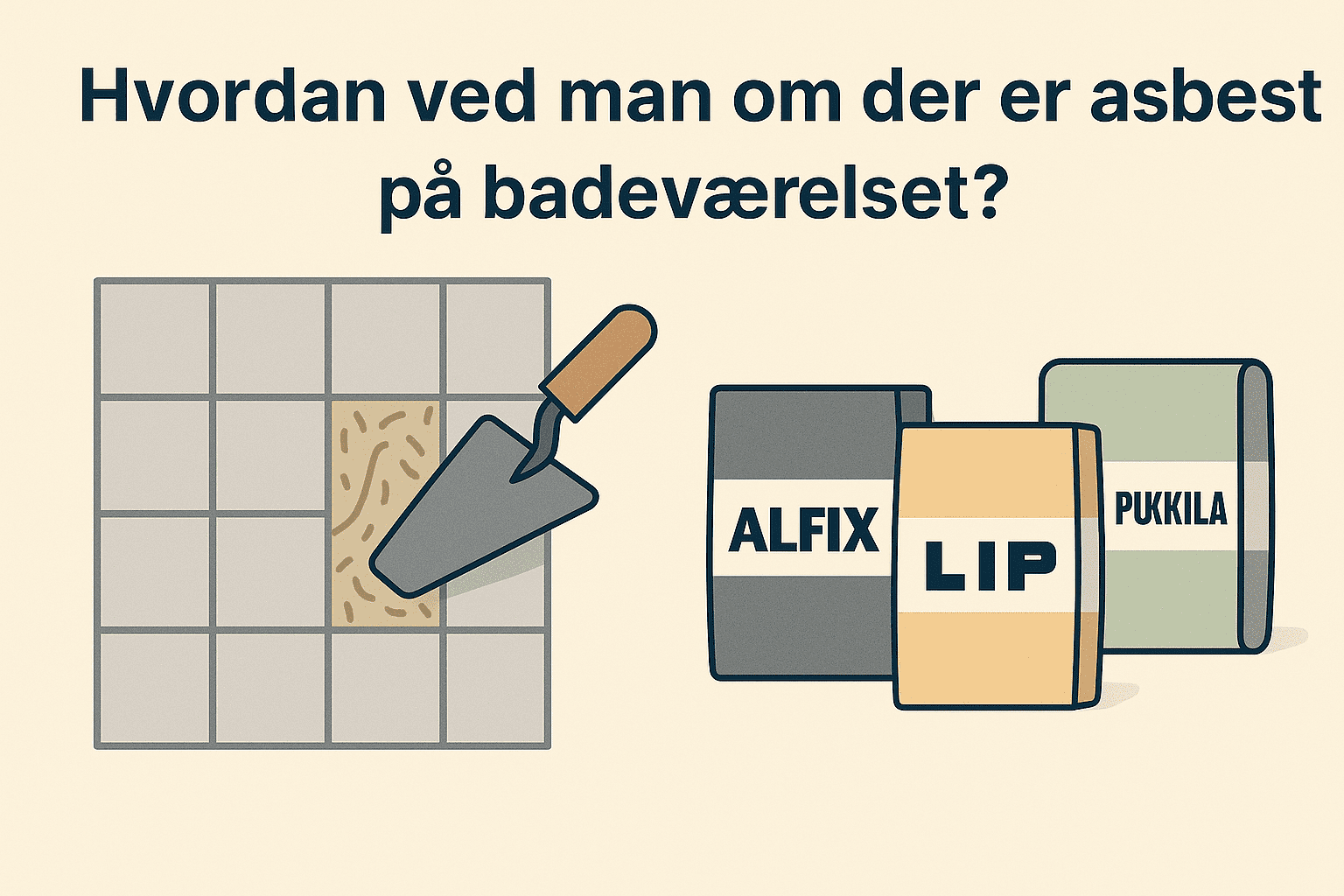 Hvordan ved man om der er asbest i fliseklæb på badeværelset