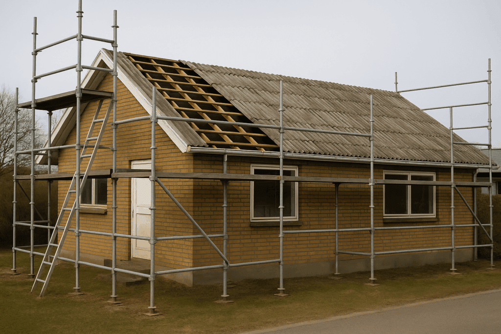 Nyt tag i Kolding - Find håndværker med asbest autorisation