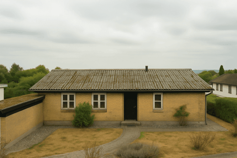 Nyt tag på 60’er hus – Pris og regler ved asbest 2025
