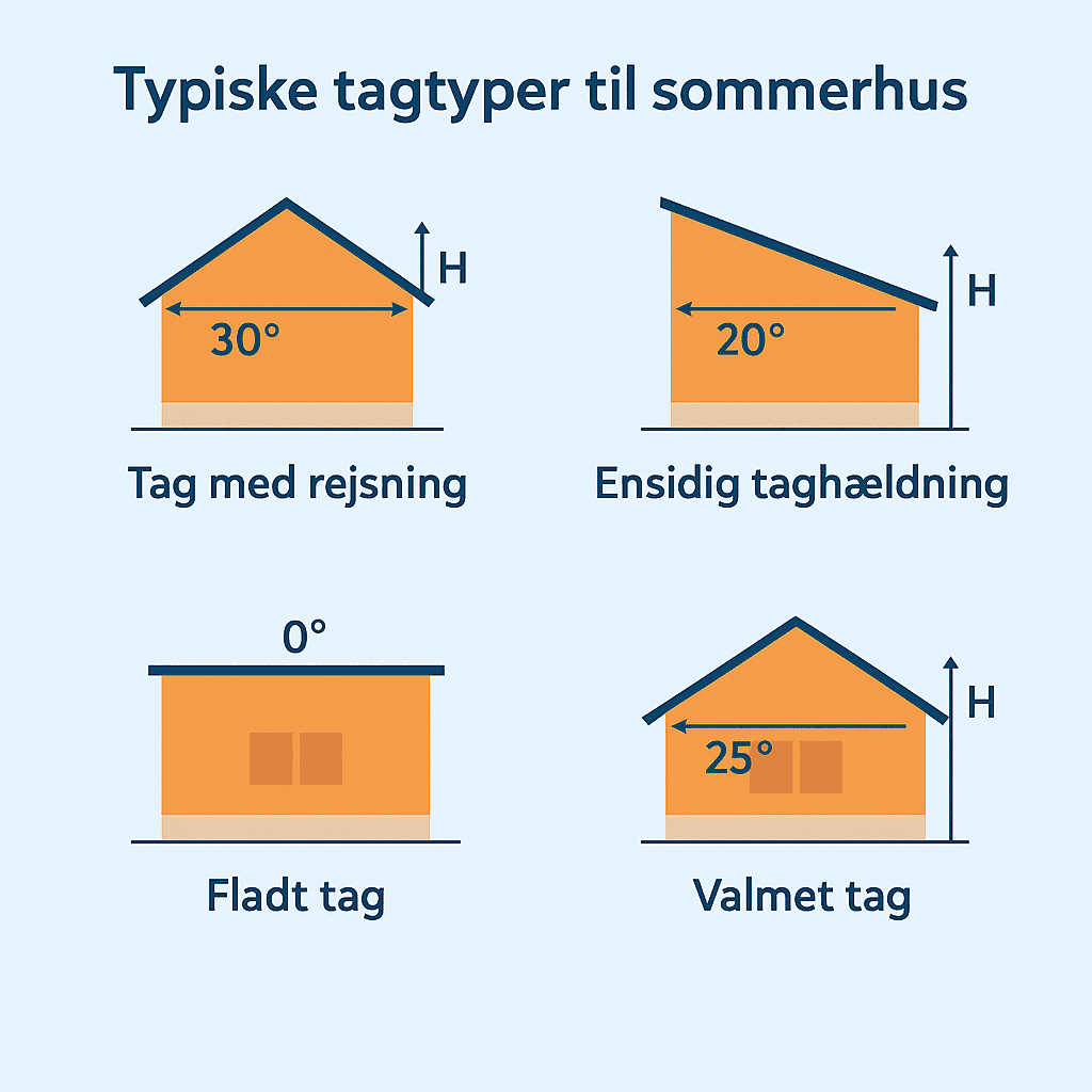 Typiske tagtyper til sommerhus
