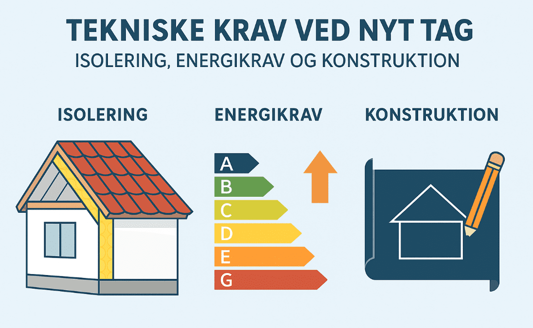 tekniske krav ved nyt tag på 70er hus