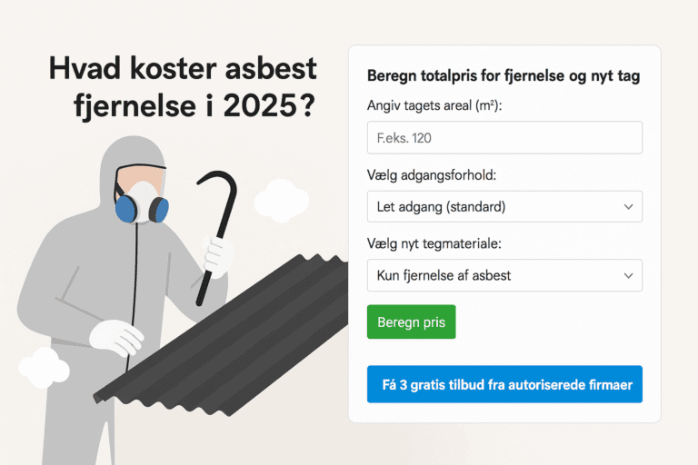 Gratis prisberegner på asbest fjernelse