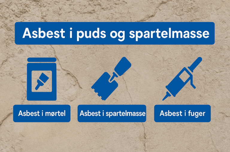 asbest i puds og asbest i spartelmasse