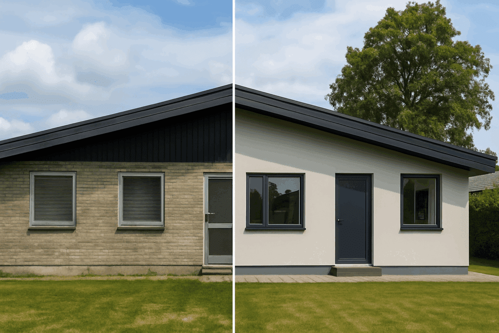 Facaderenovering 70'er hus