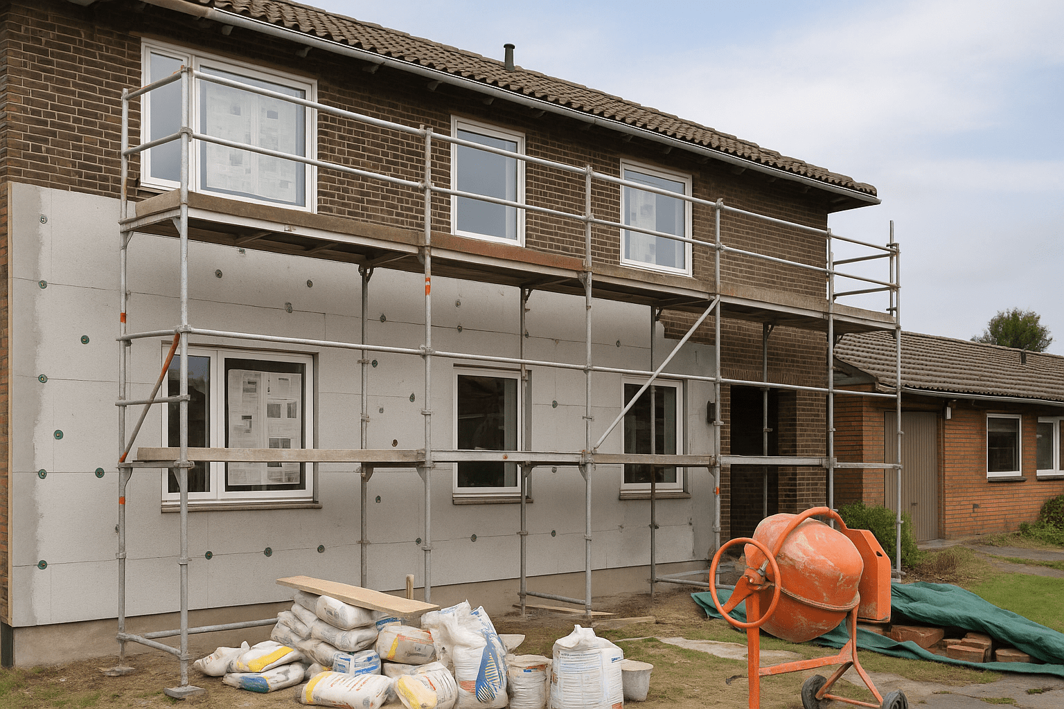 Facaderenovering af 70’er hus