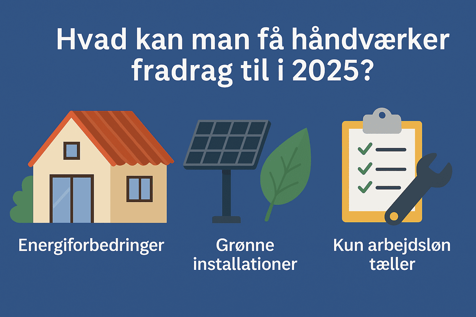 Hvad kan man få håndværkerfradrag til i 2025