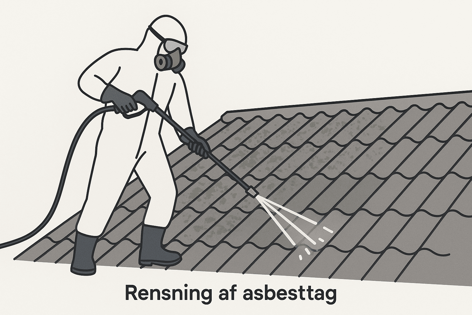 Rensning af asbesttag