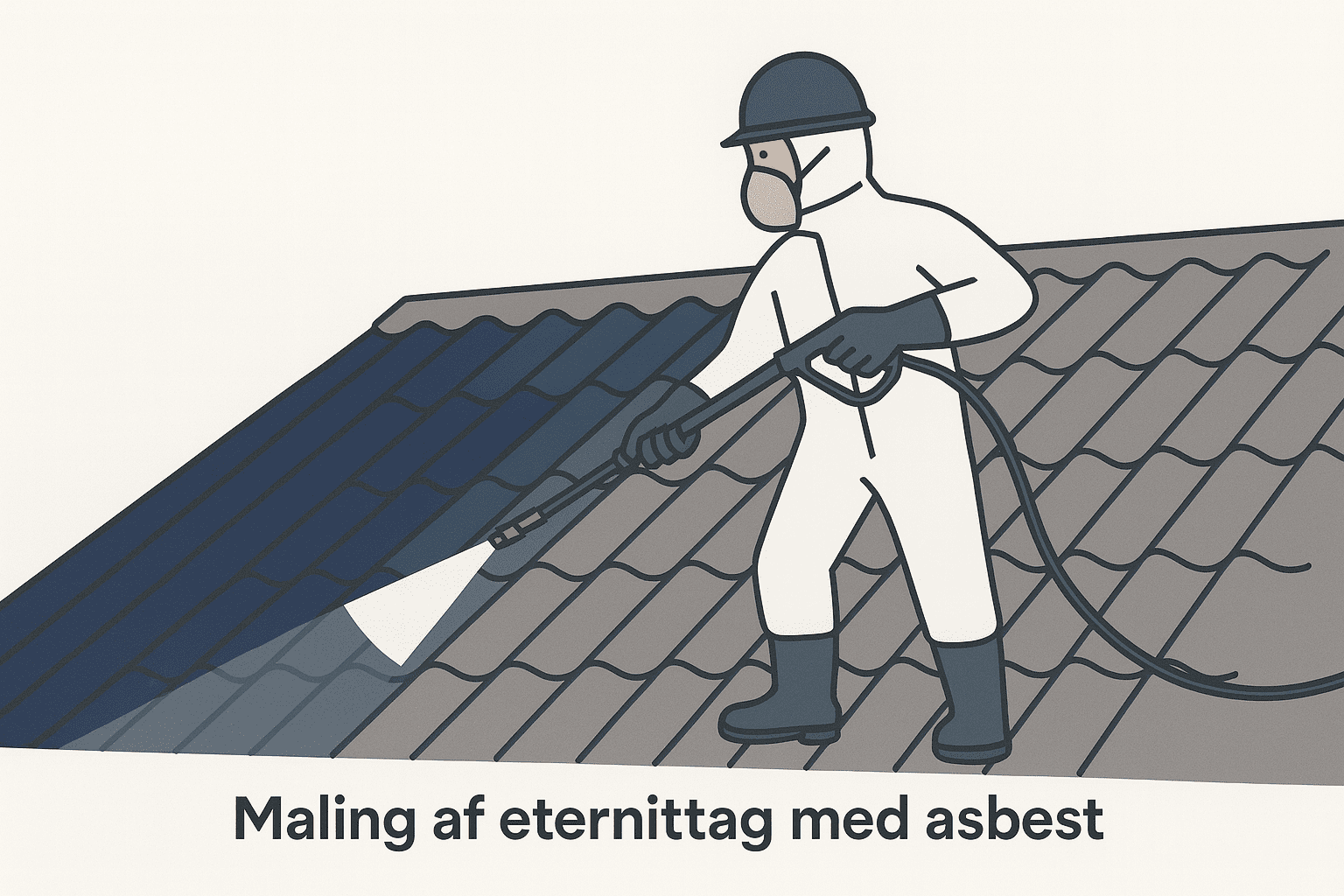 Rensning og maling af asbesttag pris