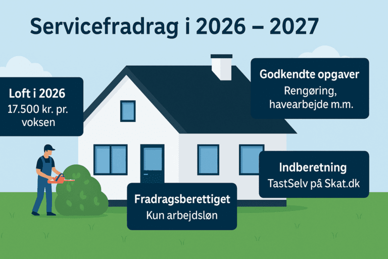 Servicefradrag 2026 – 2027