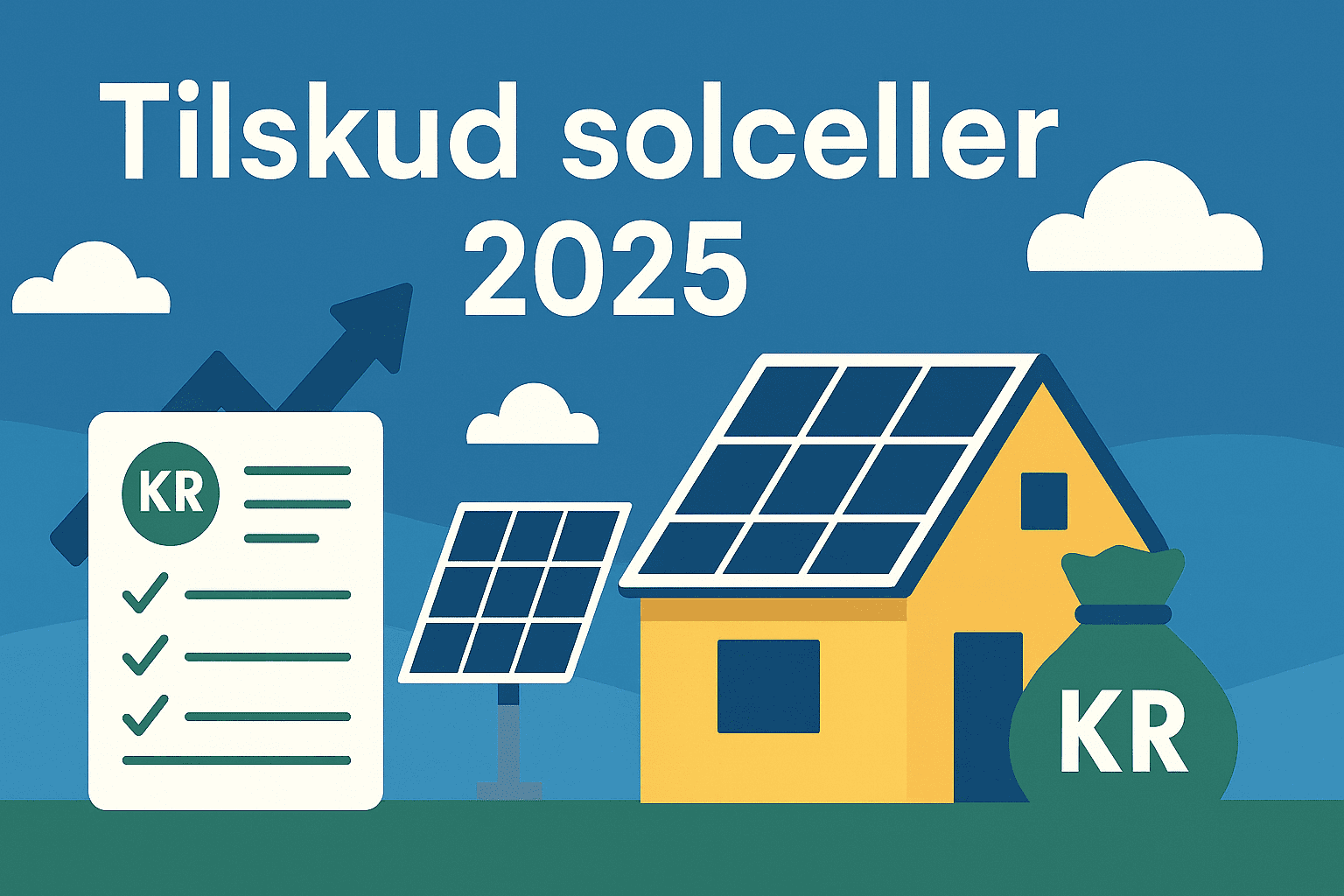 Tilskud solceller 2025, energitilskud solceller 2025 og støtte til solceller 2025