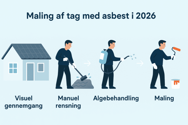 Maling af tag med asbest i 2026