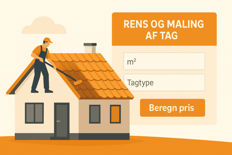 Rens og maling af tag pris pr m2 – Gratis beregner