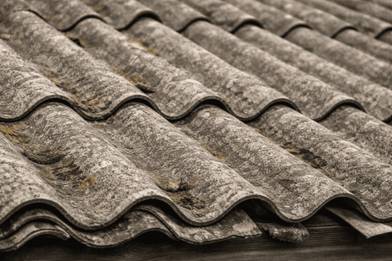 Asbesttag nedtagning pris