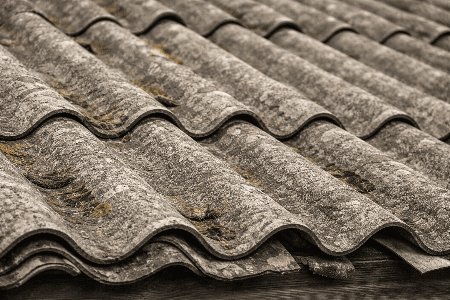 Asbesttag nedtagning pris